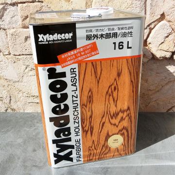 キシラデコール　やすらぎ　16L(約88平米/2回塗り) 屋外UVカット白木用油性木材保護塗料