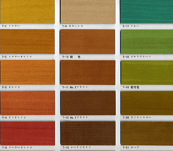木材着色剤(ステイン) | OFステイン(溶剤染料) - 大橋塗料