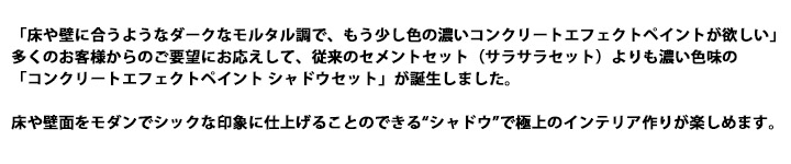 コンクリートエフェクトペイントシャドウ