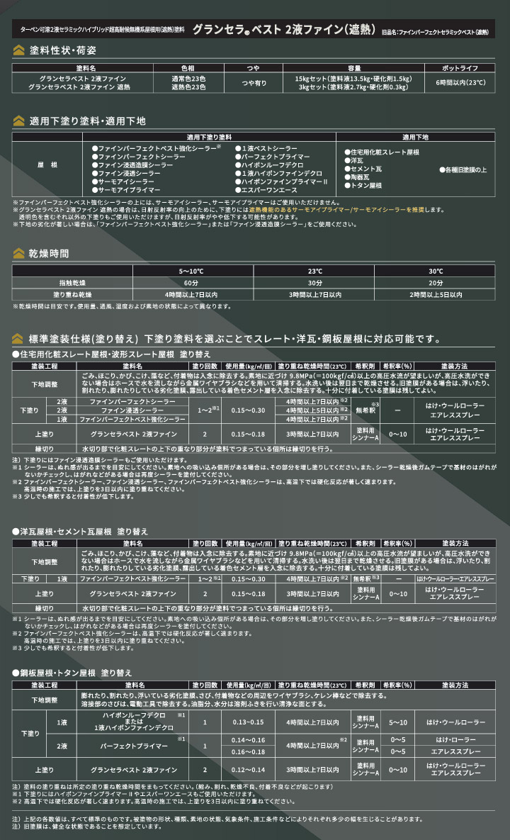 グランセラベスト 2液ファイン遮熱