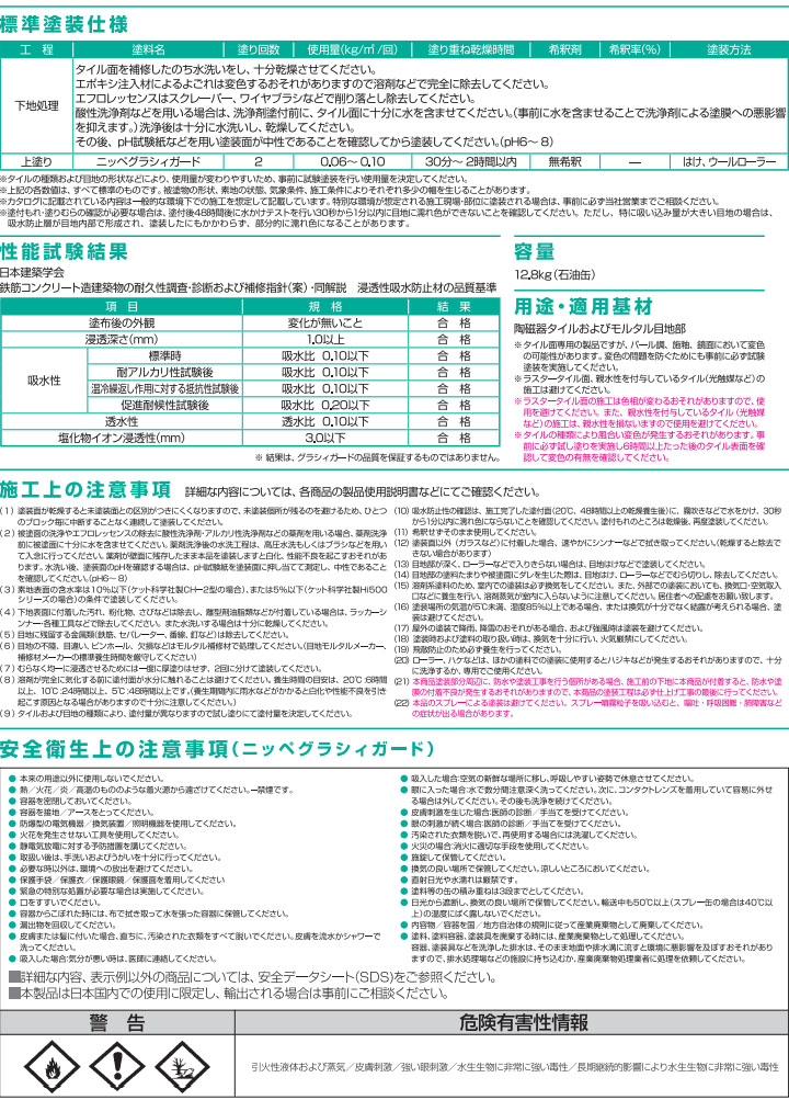 ニッペ グラシィガード 無色 12.8Kg １液 日本ペイント - 2