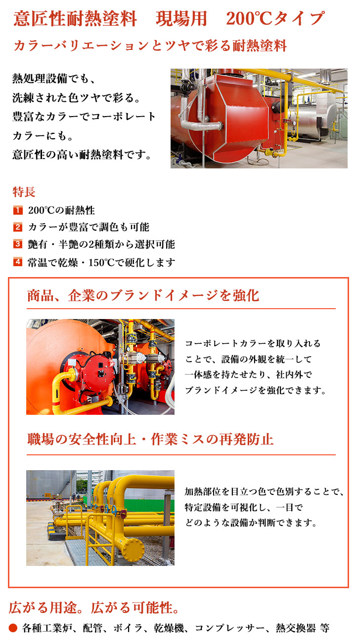 意匠性耐熱塗料