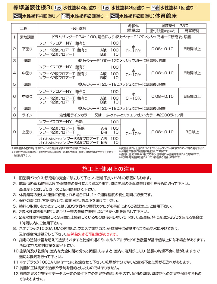 ソワード2液フロアーT