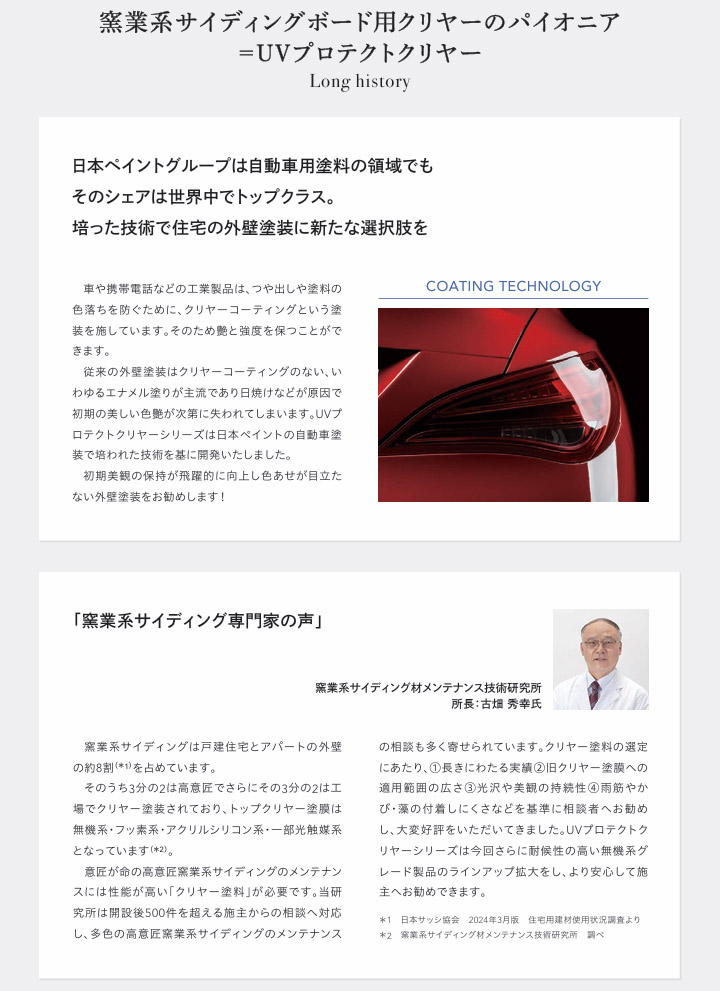 UVプロテクトクリヤーシリーズ
