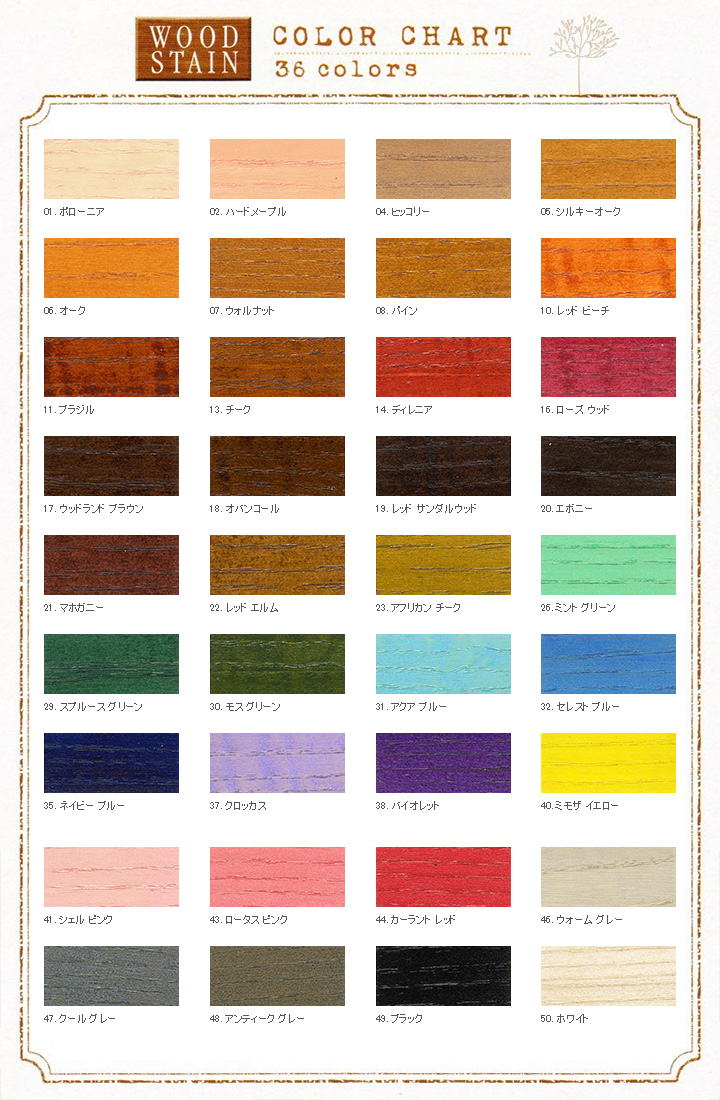 屋内用 水性着色剤 | 水性ウッドステイン - 大橋塗料