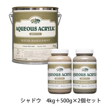 コンクリートエフェクトペイント シャドウセット　4kg+500g×2個セット