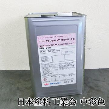 グランセラトップ 2液水性　中塗　艶有り　中彩色　15kgセット