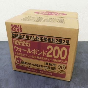 ウォールボンド200(矢沢化学)　18kg箱(6kg×3袋入り)